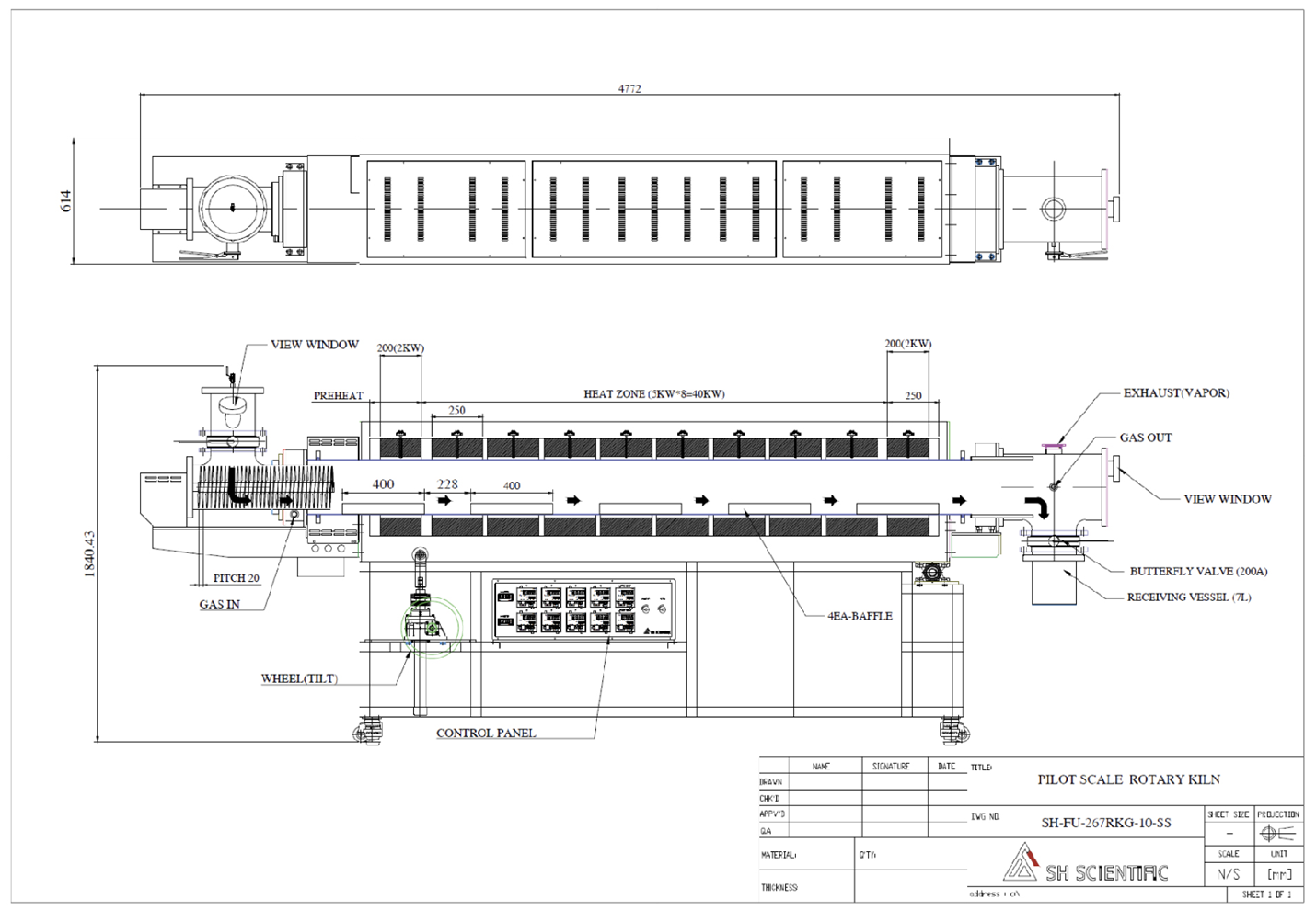 Pilot scale Rotary Kiln Layout.png