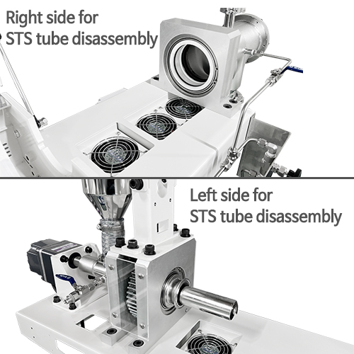 Disassembled STS tube