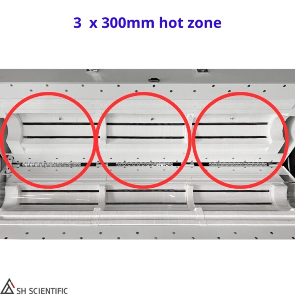Three Heating Zone