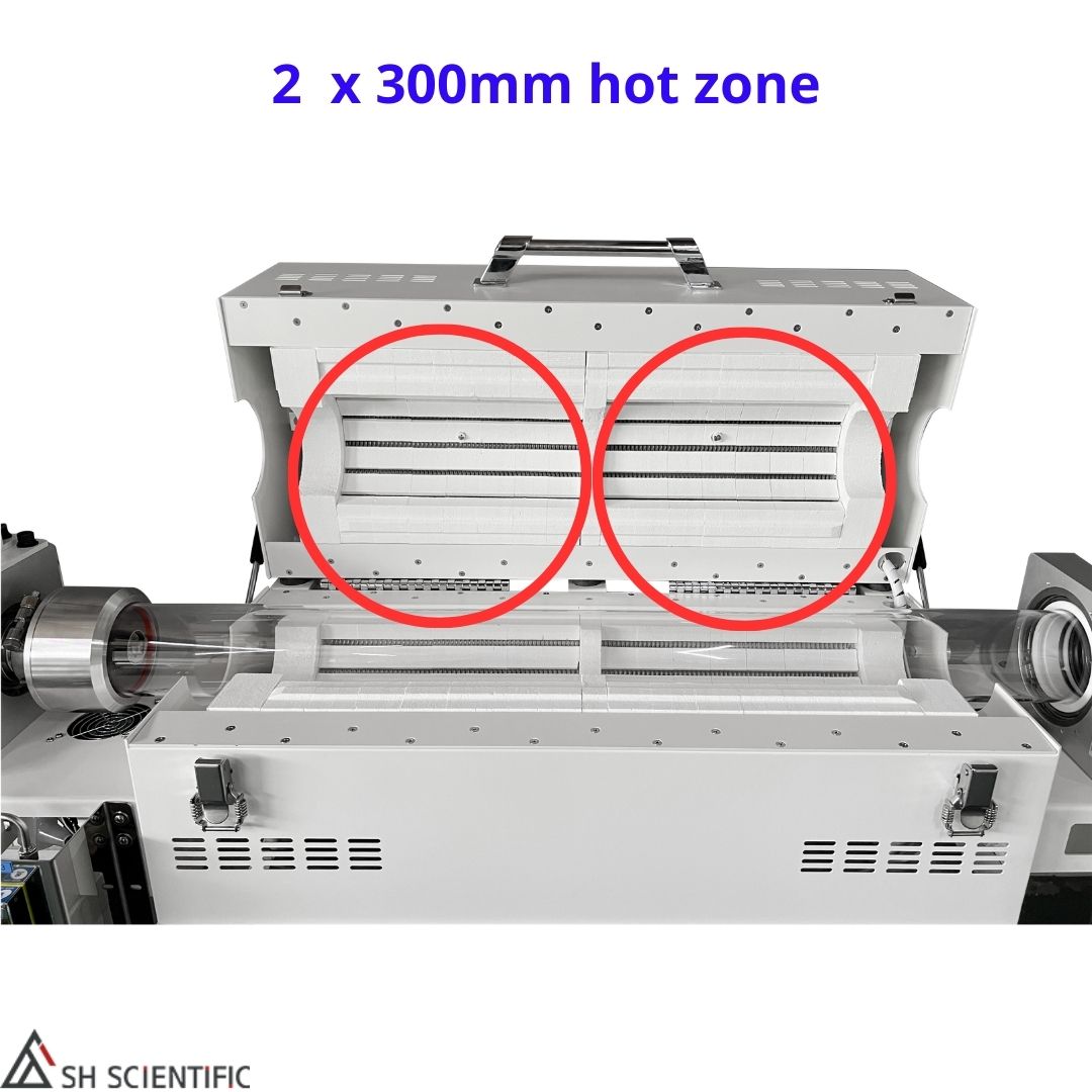 Two heating zone